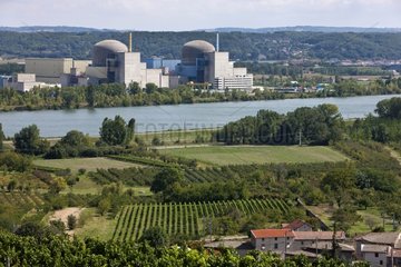 Nuclear power plant on the St. Alban Rhone France