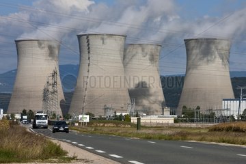 Bugey nuclear power plant on the Rhone France