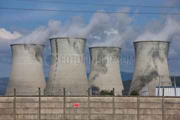 Bugey nuclear power plant on the Rhone France
