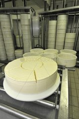 Manufacturing Raclette cheese France
