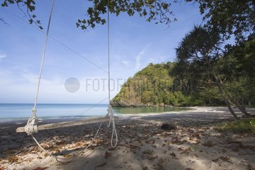 Swing on the beach Ao Mola Thailand Tarutao Island