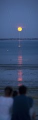 Moonrise over the bay of Concarneau France
