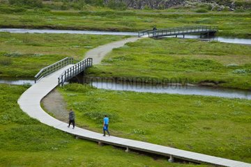 Walk through the PN Thingvellir in Iceland