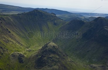 Volcanic landscape of south-west Iceland