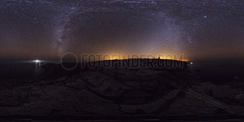 Panorama with zodiacal light & band and gegenschein