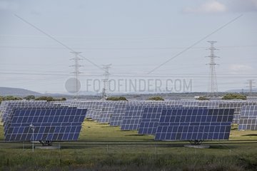 Photovoltaic panels in Castuera Spain