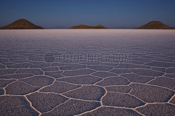 Landscape of the Salar de Uyuni world's largest salt pan