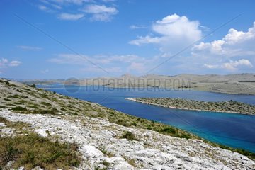 Rocky shores of National Park Kornati Croatia