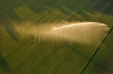 Agricultural irrigation in Picardy France