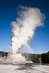 Castle geyser Upper geyser Basin Yellowstone USA
