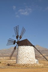 Windmill on the island of the Canaries Fortaventura
