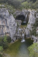 Gour Sompe and the source of Font Garou Lagorce Ardèche