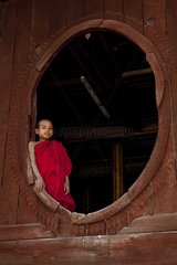 Novice at the Shwe Yan Pyay Monastery near the Inle lake