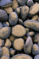 Pebbles and sand on a beach Canary Islands