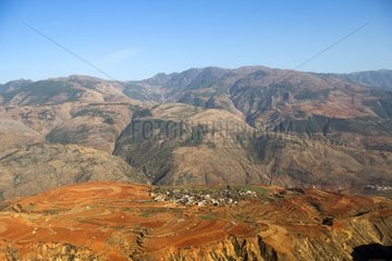 Terrace cultivation of red land - Luoxiagou Yunnan China