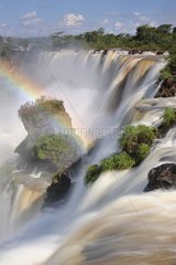 Salto Ambiguous and rainbow Iguazu Falls Argentina