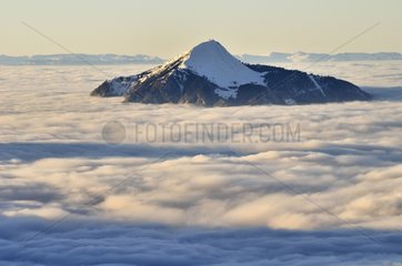 The Mole emerges from a sea of clouds France