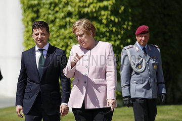 Bundeskanzleramt Treffen Merkel Selensky 360-berlin