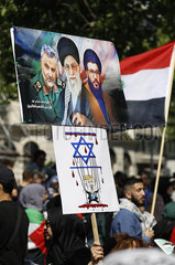 Al-Quds Demonstration gegen Israel und Zionismus und fuer einen palaestinensischen Staat (auch auf dem Territorium Israels) 360-berlin