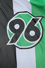 Hannover  Deutschland  Fahne vom Fussballverein Hannover 96