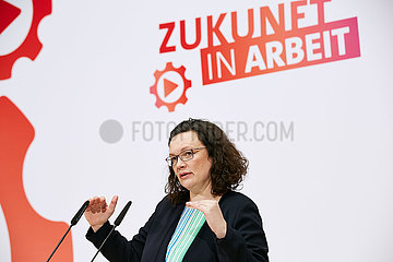 Berlin  Deutschland - SPD-Vorsitzende Andrea Nahles.