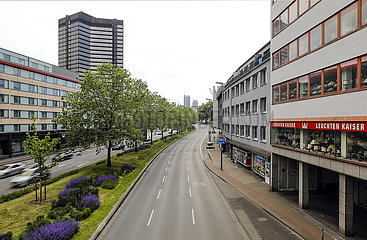 Stadtansicht  Schuetzenbahn  Essen  Ruhrgebiet  Nordrhein-Westfalen  Deutschland