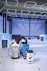 5G Fabrik der Zukunft  Industrie 4.0  Bosch Rexroth  Hannover Messe  Deutschland  Europa