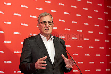 Berlin  Deutschland - Bernd Riexinger  Parteivorsitzender Die Linke.