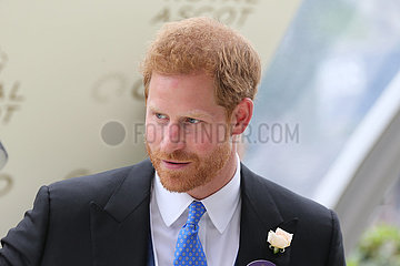 Royal Ascot  Portrait of TRH Prince Harry  the Duke of Sussex