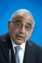 Berlin  Deutschland - Adel Abdul-Mahdi  Ministerpraesident der Republik Irak.
