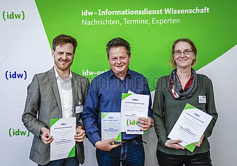 idw-Preis  Bochum  Nordrhein-Westfalen  Deutschland  Europa