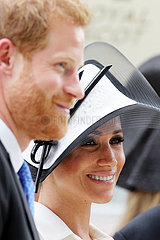 Royal Ascot  Portrait of TRH Prince Harry  the Duke of Sussex and TRH Meghan the Duchess of Sussex