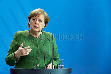 Berlin  Deutschland - Bundeskanzlerin Angela Merkel.