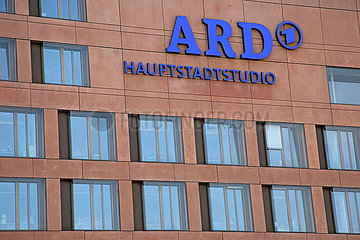 Berlin  Deutschland  Fassade des ARD Hauptstadtstudio