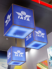 Berlin  Deutschland - Messestand der IATA bei der ITB.