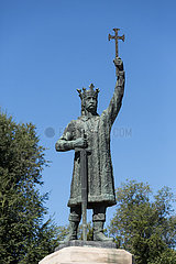 Republik Moldau  Chisinau - Denkmal des moldawischen Nationalhelden Stefan cel Mare