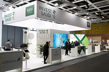 Berlin  Deutschland - Messestand von Invest Saudi bei der ITB.