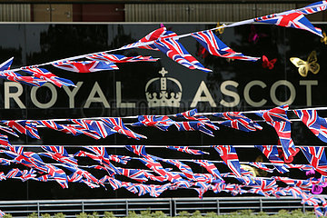 Royal Ascot  National flags and the word Royal Ascot