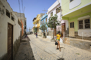 Stadtansicht  Strassenszene  Sal Rei  Boa Vista  Kapverden