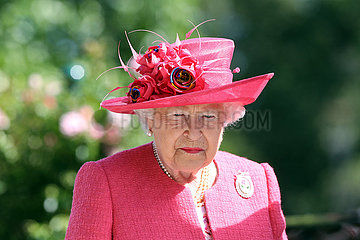 Royal Ascot  Grossbritannien  Portrait of HRH Queen Elizabeth the Second