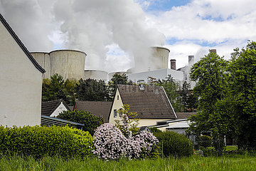 RWE Braunkohlekraftwerk Niederaussem  Nordrhein-Westfalen  Deutschland
