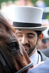 Royal Ascot  Portrait of Sheikh Hamdan bin Mohammed al Maktoum