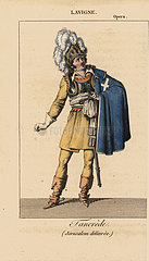 The tenor Lavigne singing in the opera Tancrede  1816.