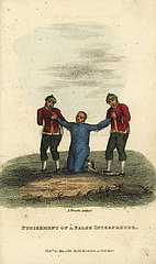 Punishment of a false interpreter  Qing Dynasty.