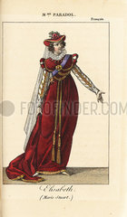 Mme. Lucinde Paradol as Elisabeth in Mary Stuart at the Theatre Francais