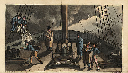 Naval rite of passage  18th century.