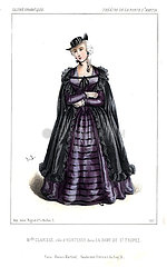 Mlle. Clarisse as Hortense in La Dame de St. Tropez  1844.