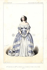 Celeste Darcier as Mlle. de Semiane in Les Mousquetaires de la Reine  1846.