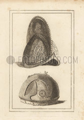 Venetian morion and Roman helmet.