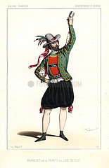 French baritone Paul Baroilhet as Frantz in L'Ame en Peine  1847.